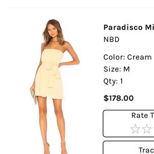 Light yellow NBD mini dress